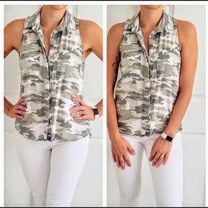 Anthropologie Cloth &Stone camo shirt